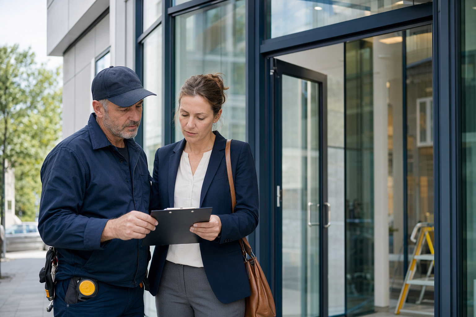 What a commercial storefront system includes